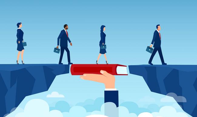 Reskilling the workforce with learning Reskilling the workforce image