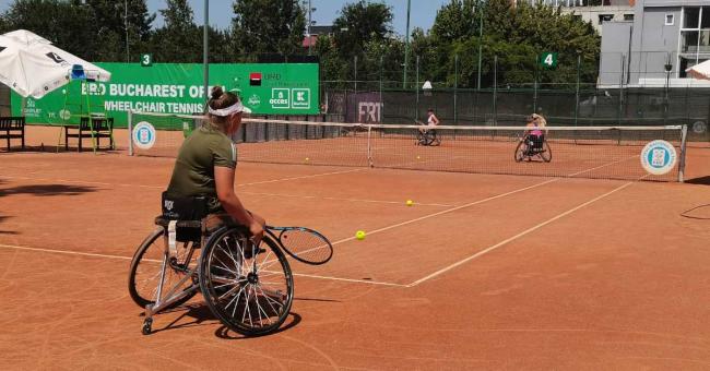 CGS Sponsors Talented Tennis Players in International Tournament Women play wheelchair tennis in the ITF tournament