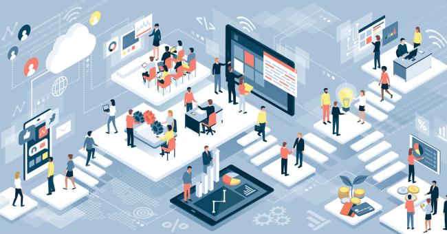 How to tackle 7 common issues with contact and call center outsourcing Business outsourcing illustration