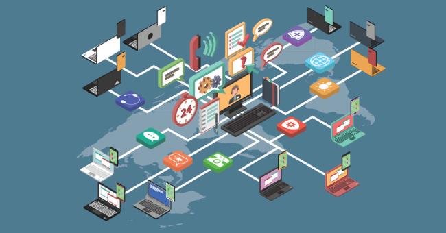 Using BPO Metrics to Create Stronger BPO Partnerships Illustration of call center operations 24 7 365