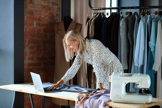 Fashion designer uses PLM for design, productivity and more Fashion designer on laptop