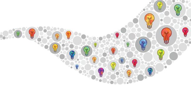 Is It Time to Rethink Your Employee Training Program? Illustration of lightbulbs ideas crowdsourcing concept