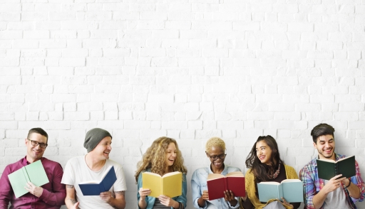 fashionable people reading, fashion industry, hipsters reading