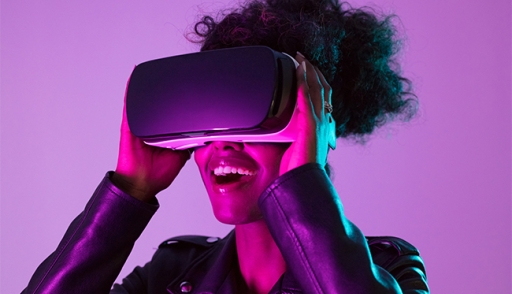 Person with AR Goggles
