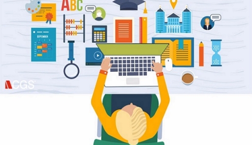 person learning at work