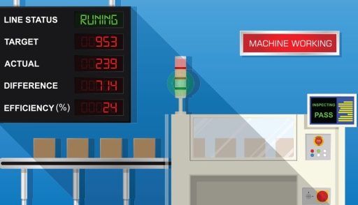 Line status factory illustration