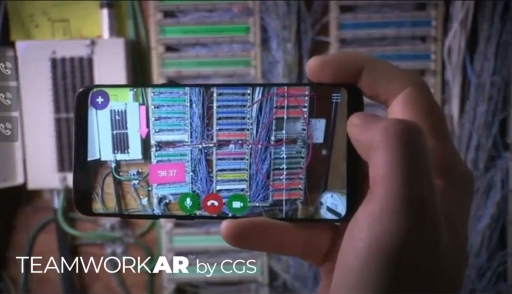 Augmented reality image of technical support