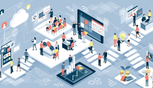 Business outsourcing illustration
