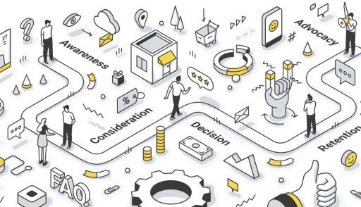 Customer journey illustration