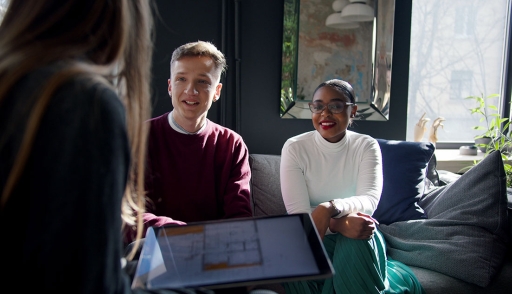 Gen Z age employees work together